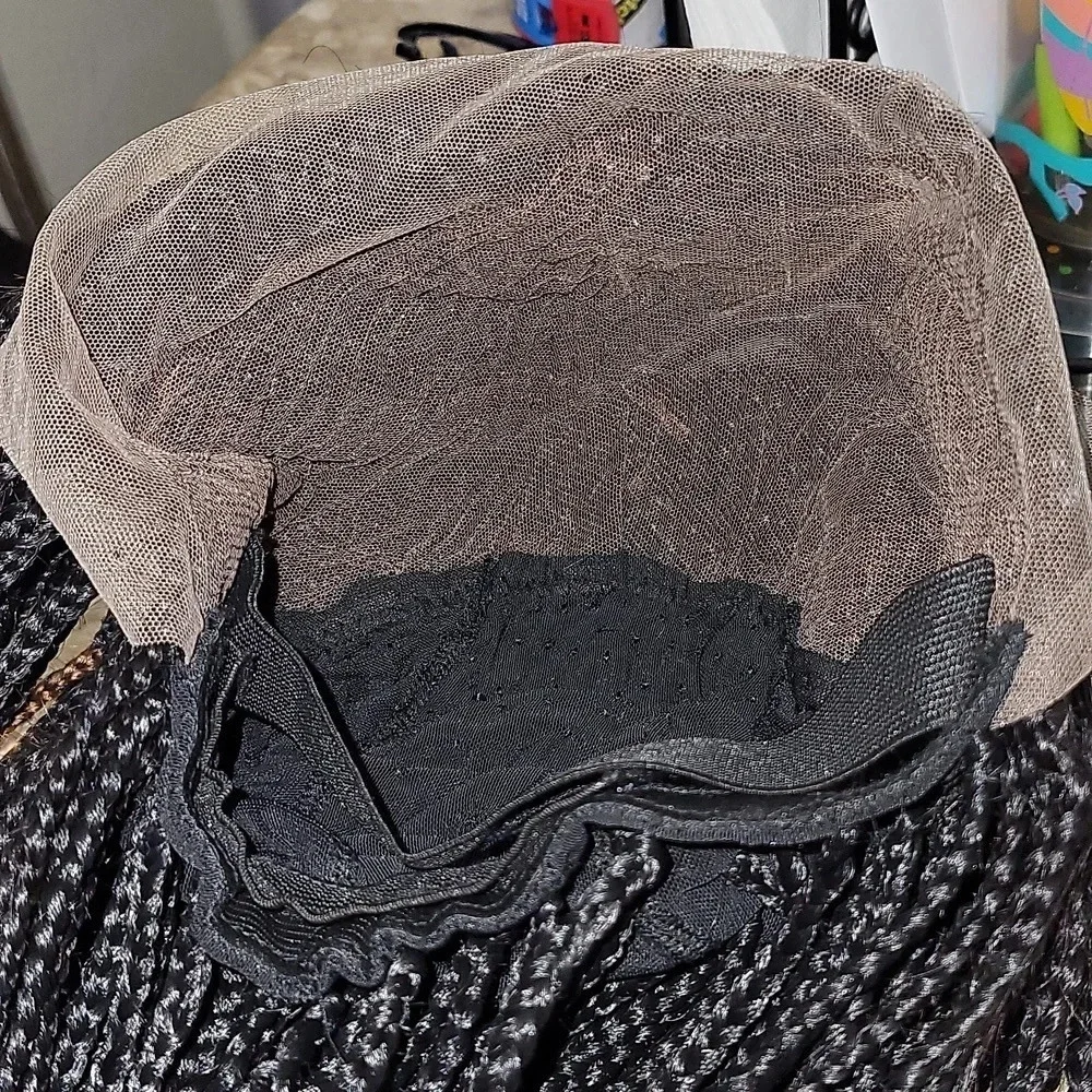 French Braid Fashion Lace Front Wig - Ombre